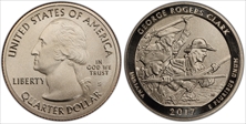 2017-S 25C George Rogers Clark NP Enhanced Unc Set First Strike SP70