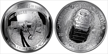 2019-P $1 Apollo 11 50th Anniversary First Strike Earth Rising AMF PR69DCAM