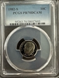 1982-S 10C PR70DCAM
