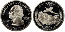 2006-S 25C South Dakota Silver PR69DCAM