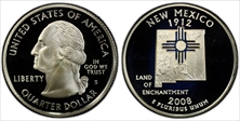 2008-S 25C New Mexico Silver PR69DCAM