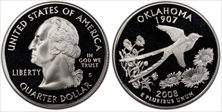 2008-S 25C Oklahoma Silver PR69DCAM