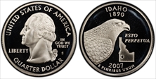 2007-S 25C Idaho Silver PR69DCAM