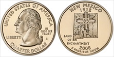 2008-S 25C New Mexico PR69DCAM