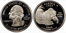 2008-S 25C Alaska PR69DCAM