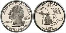 2004-S 25C Michigan PR69DCAM