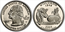 2004-S 25C Wisconsin PR69DCAM