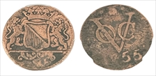 (1726-94) VOC Duit First New York Penny GN1