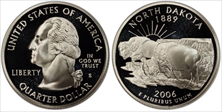 2006-S 25C North Dakota Silver PR69DCAM