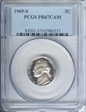 1969-S 5C PR67CAM