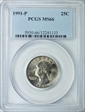 1991-P 25C MS66