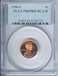 1990-S 1C PR69DCAM