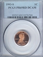1993-S 1C PR69DCAM