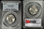 2007-D 25C Wyoming MS67