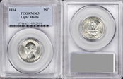 1934 25C Light Motto MS63