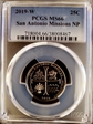 2019-W 25C San Antonio Missions NP MS66