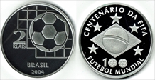 2004 2 R FIFA Centennial KM-666  Ag PR69DCAM