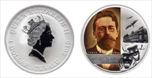 2010-P $1 Anton Chekhov Colorized PR70DCAM