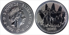 2022 £2 The Rolling Stones Ag MS68