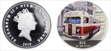 2010 $2 KM-408 Bus Soviet Transport Colorized PR69DCAM