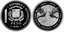 1995 Peso UN-Peace PR69DCAM