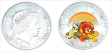 2011 $5 Little Lion & Turtle Colorized PR70DCAM