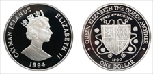 1994 $1 The Queen Mother PR69DCAM