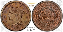 1848 1C MS65BN