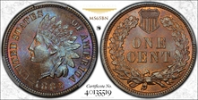 1883 1C MS65BN