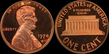 1974-S 1C PR69DCAM