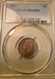 1907 1C MS64BN