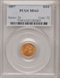 1857 G$1 MS63