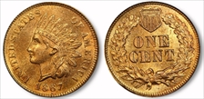 1867 1C MS65RD