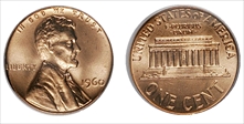 1960 1C Large Date MS66RD