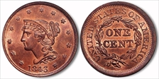 1843 1C N-4  Petite Head  Lg Lt MS66RB