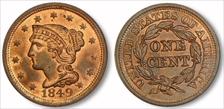 1849 1C MS65RB