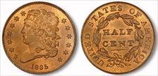 1835 1/2C MS65RD
