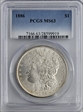 1886 $1 MS63