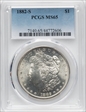 1882-S $1 MS65