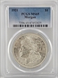 1921 $1 Morgan MS65