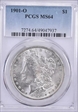 1901-O $1 MS64