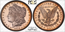 1878 7/8TF $1 Weak VAM 32 7/3 MS64PL