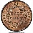 1833 1/2C Cohen 1 MS64RD