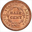 1855 1/2 Cent C-1 MS65+RD