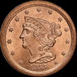 1855 1/2 Cent C-1 MS65+RD