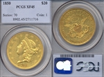 1850 $20 XF45