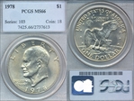 1978 $1 MS66