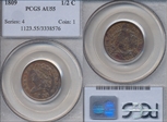 1809 1/2C AU55BN