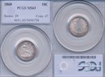 1860 10C MS63