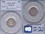 1840 10C Drapery AU55